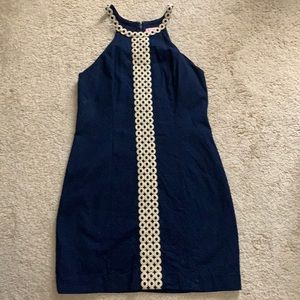 Lilly Pulitzer Navy with Gold Sasha Shift Dress